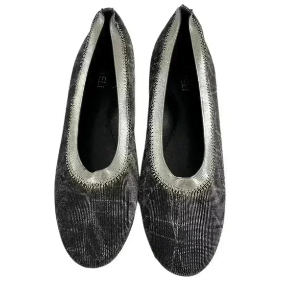 Vaneli womens flats size 7.5 N pewter ballet metallic balletcore - Picture 2 of 12